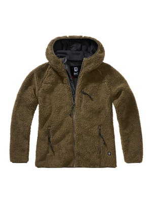 Дамско масленозелено пухкаво яке Brandit Teddyfleecejacket