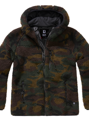 Дамско камуфлажно пухкаво яке Brandit Teddyfleecejacket woodland Дамско камуфлажно пухкаво яке Brandit Teddyfleecejacket woodland