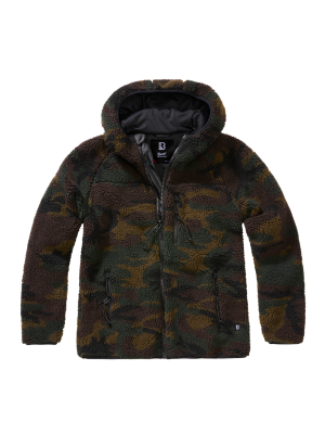 Дамско камуфлажно пухкаво яке Brandit Teddyfleecejacket woodland