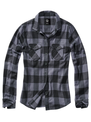 Дамска карирана риза в сиво Brandit Amy