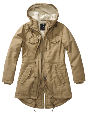Дамска парка в цвят камел Brandit Marsh Camel