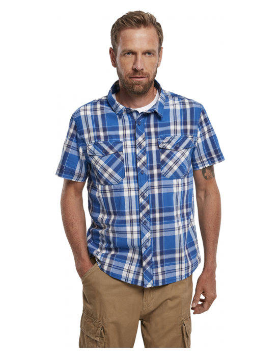 Мъжка риза с къс ръкав в син цвят Brandit Roadstar, Brandit, Блузи и Ризи - Complex.bg
