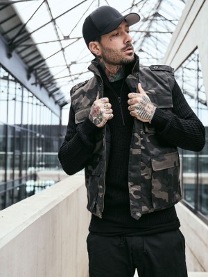 Ловна жилетка в тъмен камуфлаж Brandit Ranger Vest