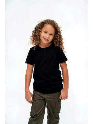 Детска изчистена тениска в черен цвят Brandit