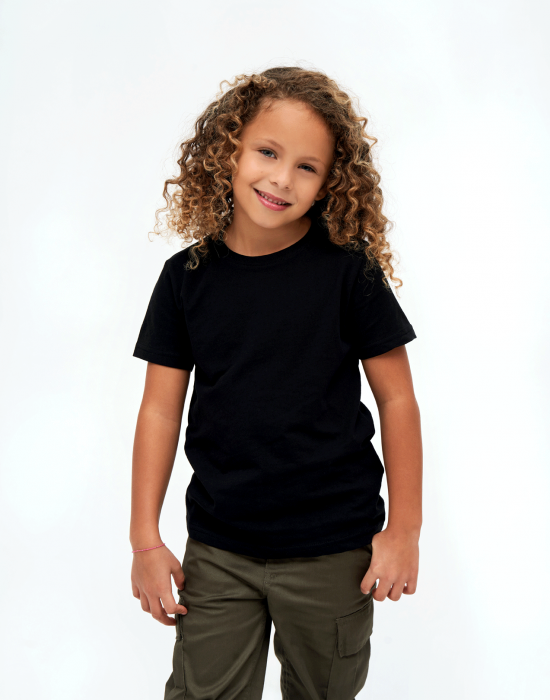 Детска изчистена тениска в черен цвят Brandit, Brandit, Деца - Complex.bg