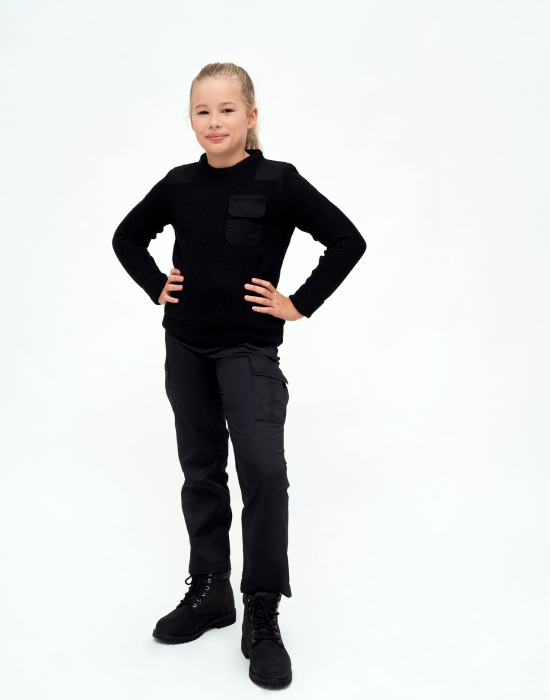 Детски пуловер в черен цвят Brandit BW, Brandit, Деца - Complex.bg