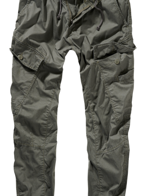 Мъжки летни панталони в цвят маслина Ray Vintage