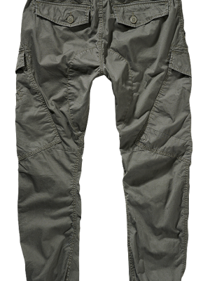 Мъжки летни панталони в цвят маслина Ray Vintage