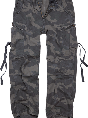 Мъжки карго панталони в тъмен камуфлаж Brandit M-65 darkcamo