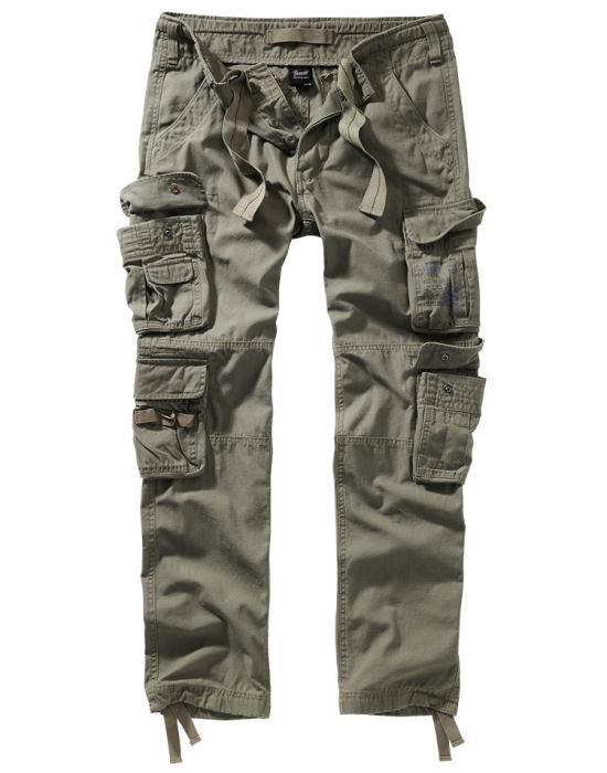 Мъжки втален карго панталон в цвят маслина Brandit Pure Slim Fit, Brandit, Панталони - Complex.bg