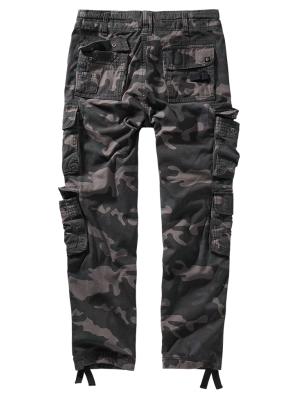 Мъжки втален карго панталон в тъмен камуфлаж Brandit Pure Slim Fit