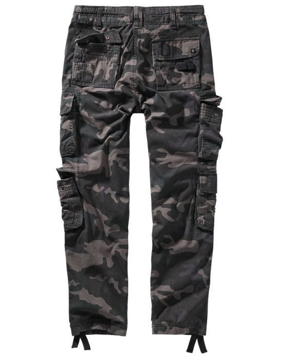 Мъжки втален карго панталон в тъмен камуфлаж Brandit Pure Slim Fit, Brandit, Панталони - Complex.bg