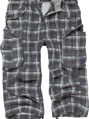 Мъжки 3/4 карго панталони в тъмносиво Brandit darkgrey/purple