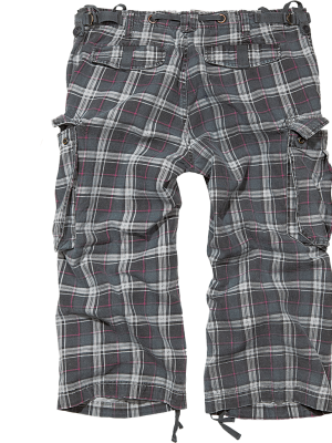 Мъжки 3/4 карго панталони в тъмносиво Brandit darkgrey/purple