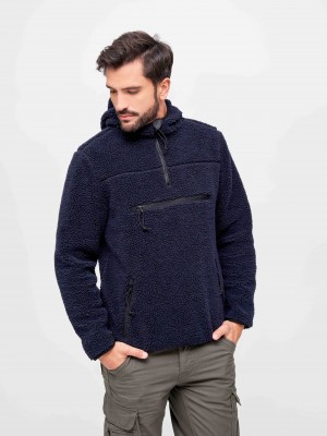 Мъжко пухкаво яке в тъмносин цвят Brandit Worker Pullover 