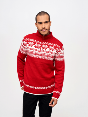 Мъжки плетен пуловер в червено Brandit Norwegian Troyer Мъжки плетен пуловер в червено Brandit Norwegian Troyer