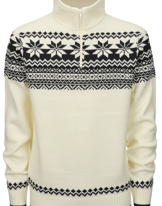 Мъжки плетен пуловер в бяло Brandit Norwegian Troyer, Brandit, Блузи и Ризи - Complex.bg