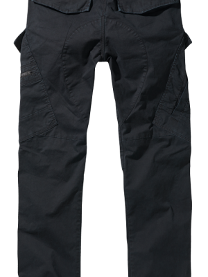 Мъжки вталени карго панталони в черен цвят Brandit