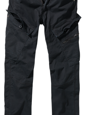 Мъжки вталени карго панталони в черен цвят Brandit