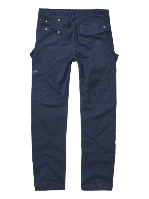 Мъжки вталени карго панталони тъмносин цвят Brandit