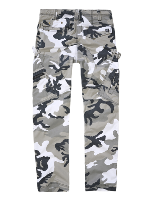 Мъжки вталени карго панталони светъл камуфлаж Brandit urban