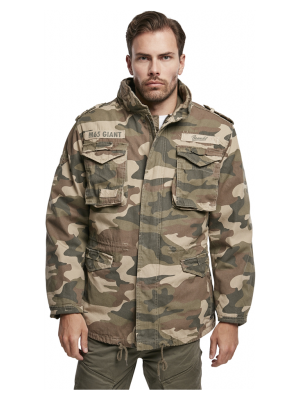 Премиум мъжко яке в камуфлаж Brandit M65 Giant light woodland