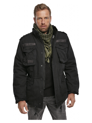 Премиум мъжко яке в черен цвят Brandit M65 Giant