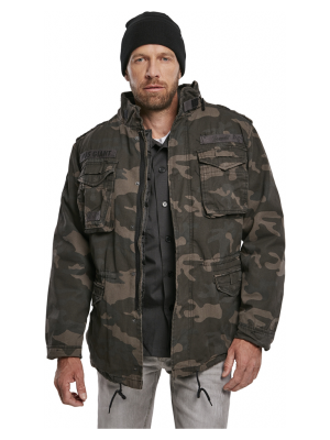 Премиум мъжко яке в тъмен камуфлаж Brandit M65 Giant