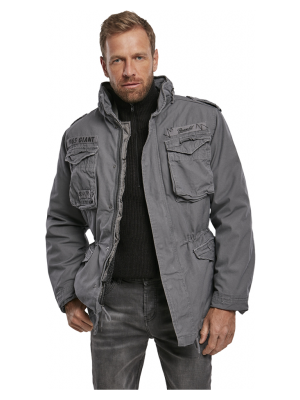 Премиум мъжко яке в тъмносиво Brandit M65 Giant charcoal grey