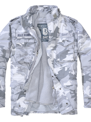 Премиум мъжко яке в светък камуфлаж Brandit M65 Giant blizzard camo