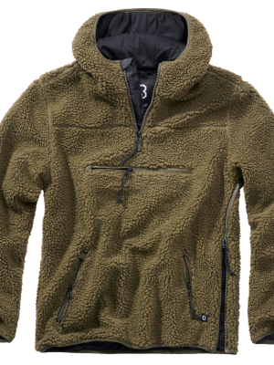 Мъжко пухкаво яке в цвят маслина Brandit Worker Pullover