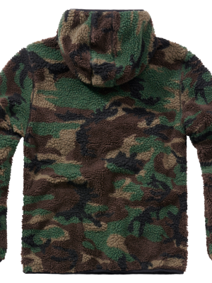 Мъжко пухкаво яке в зелен камуфлаж Brandit Worker Pullover