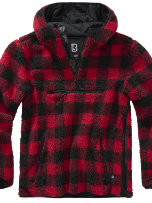 Мъжко карирано яке в червено Brandit Worker Pullover