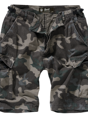 Мъжки къси панталони в тъмен камуфлаж Brandit BDU Ripstop