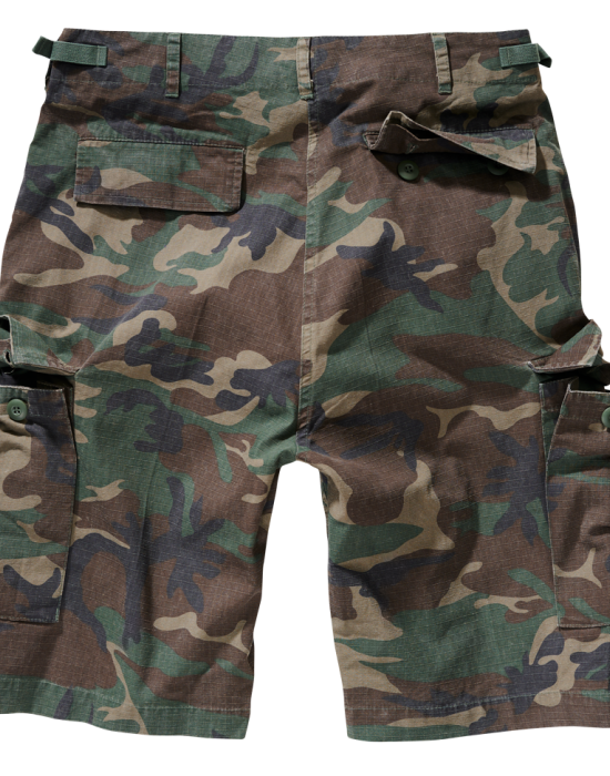 Мъжки къси панталони в зелен камуфлаж Brandit BDU Ripstop woodland, Brandit, Панталони - Complex.bg