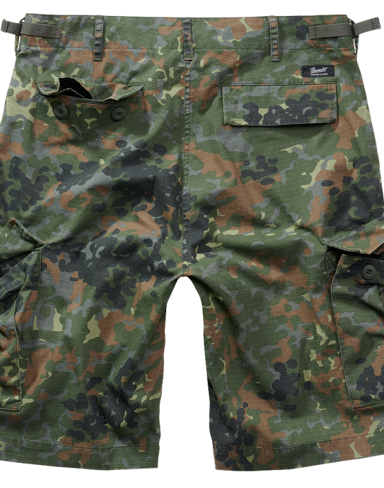 Мъжки къси панталони в зелен камуфлаж Brandit BDU Ripstop flecktarn, Brandit, Панталони - Complex.bg