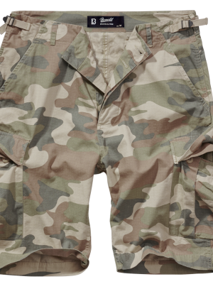 Мъжки къси панталони в камуфлаж Brandit BDU Ripstop light woodland