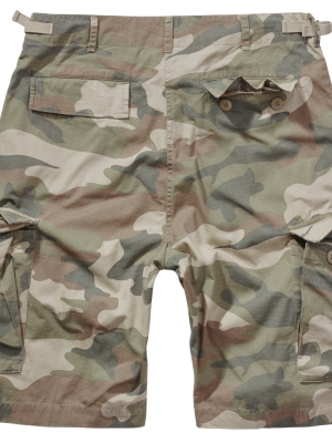 Мъжки къси панталони в камуфлаж Brandit BDU Ripstop light woodland