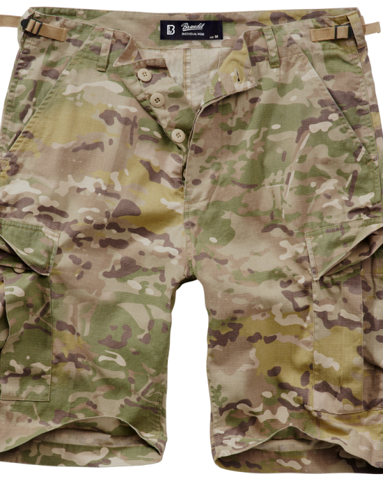 Мъжки къси панталони в камуфлаж Brandit BDU Ripstop tactical camo, Brandit, Панталони - Complex.bg