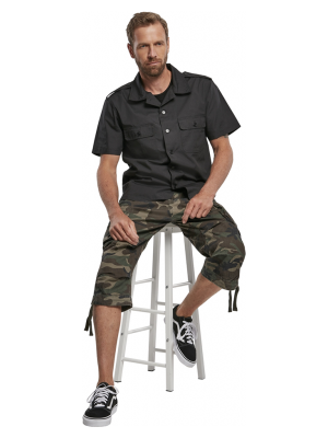 Мъжки 3/4 карго панталони в зелен камуфлаж Brandit Urban Legend