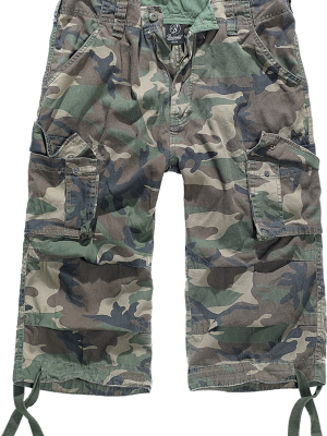 Мъжки 3/4 карго панталони в зелен камуфлаж Brandit Urban Legend