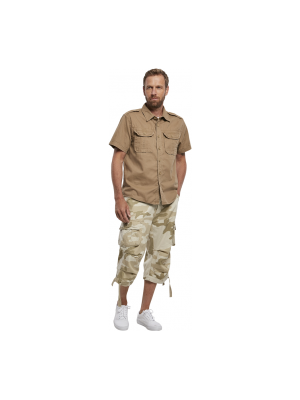 Мъжки 3/4 карго панталони в бежов камуфлаж Brandit Urban Legend