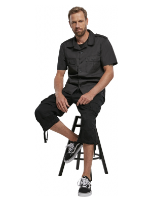 Мъжки 3/4 карго панталони в черно Brandit Urban Legend