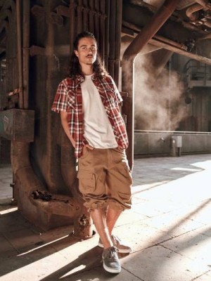 Мъжки 3/4 карго панталони в бежово Brandit Urban Legend