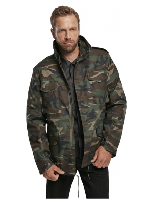Мъжко премиум яке в камуфлаж Brandit M65 woodland