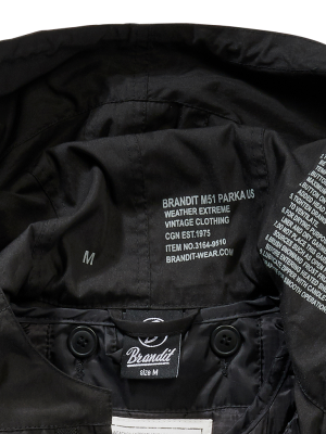 Мъжка парка в черен цвят Brandit M51 US