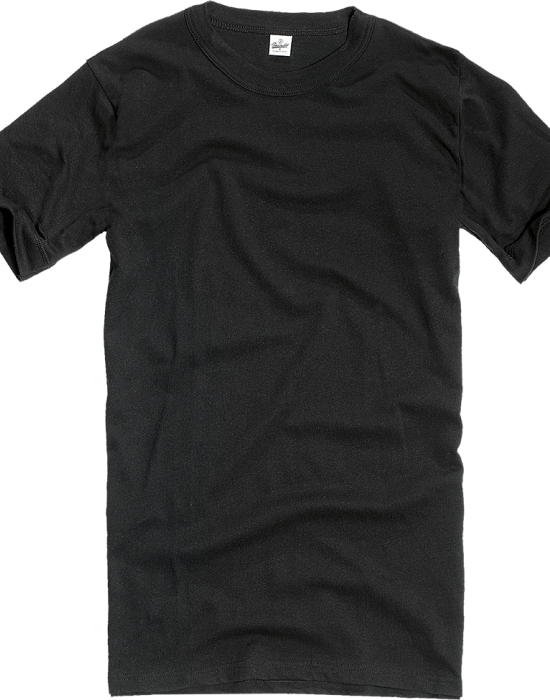 Мъжка изчистена тениска в черен цвят Brandit BW, Brandit, Тениски с яка - Complex.bg