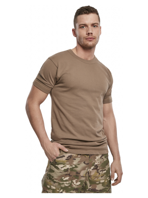 Мъжка изчистена тениска в бежов цвят Brandit BW  Мъжка изчистена тениска в бежов цвят Brandit BW