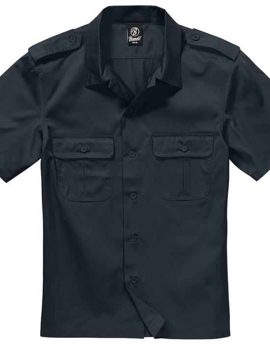 Мъжка риза с къс ръкав в черен цвят Brandit US, Brandit, Блузи и Ризи - Complex.bg