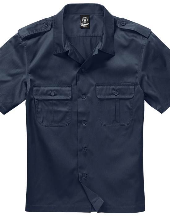 Мъжка риза с къс ръкав в тъмносин цвят Brandit US, Brandit, Блузи и Ризи - Complex.bg
